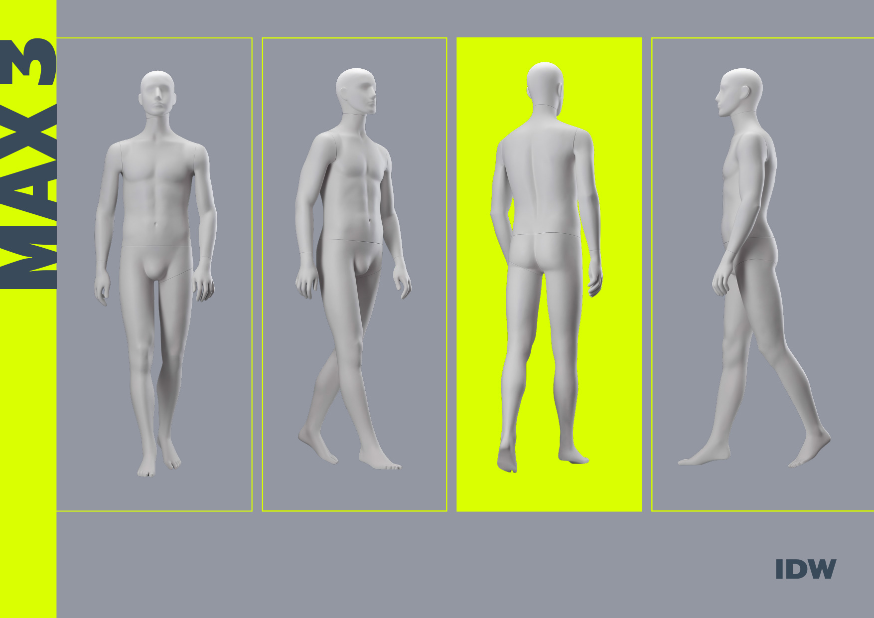 MAX 3 eco-responsible mannequins - IDW PARIS